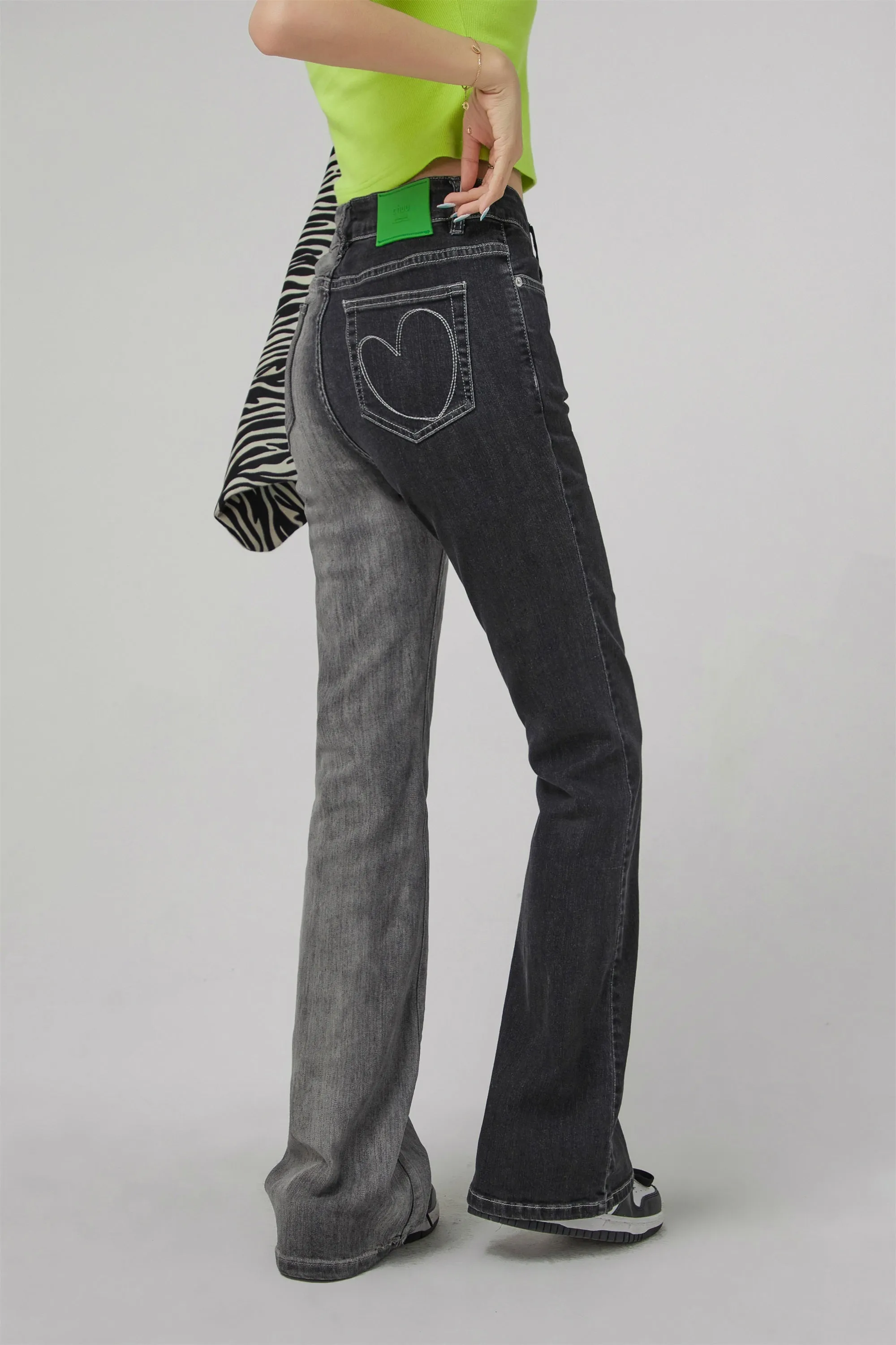 Wandering Around Bootcut Denim Pants