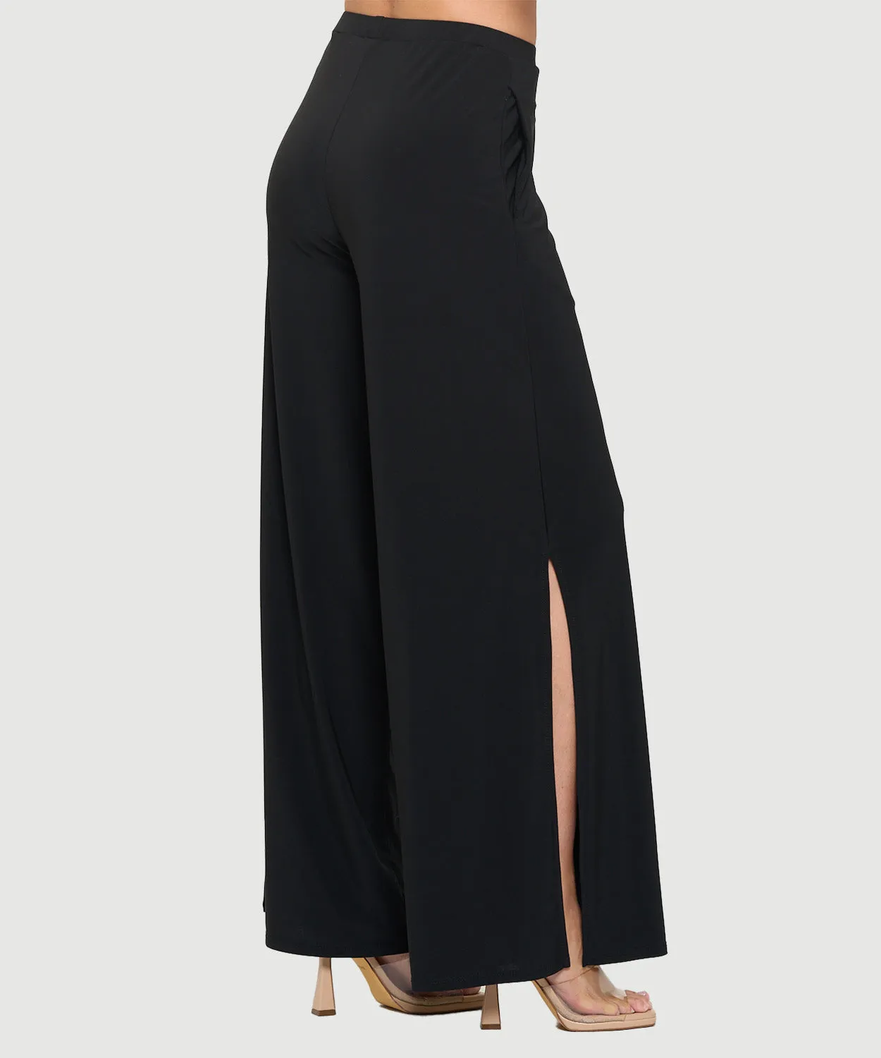 Wide Leg Side Slit Pant